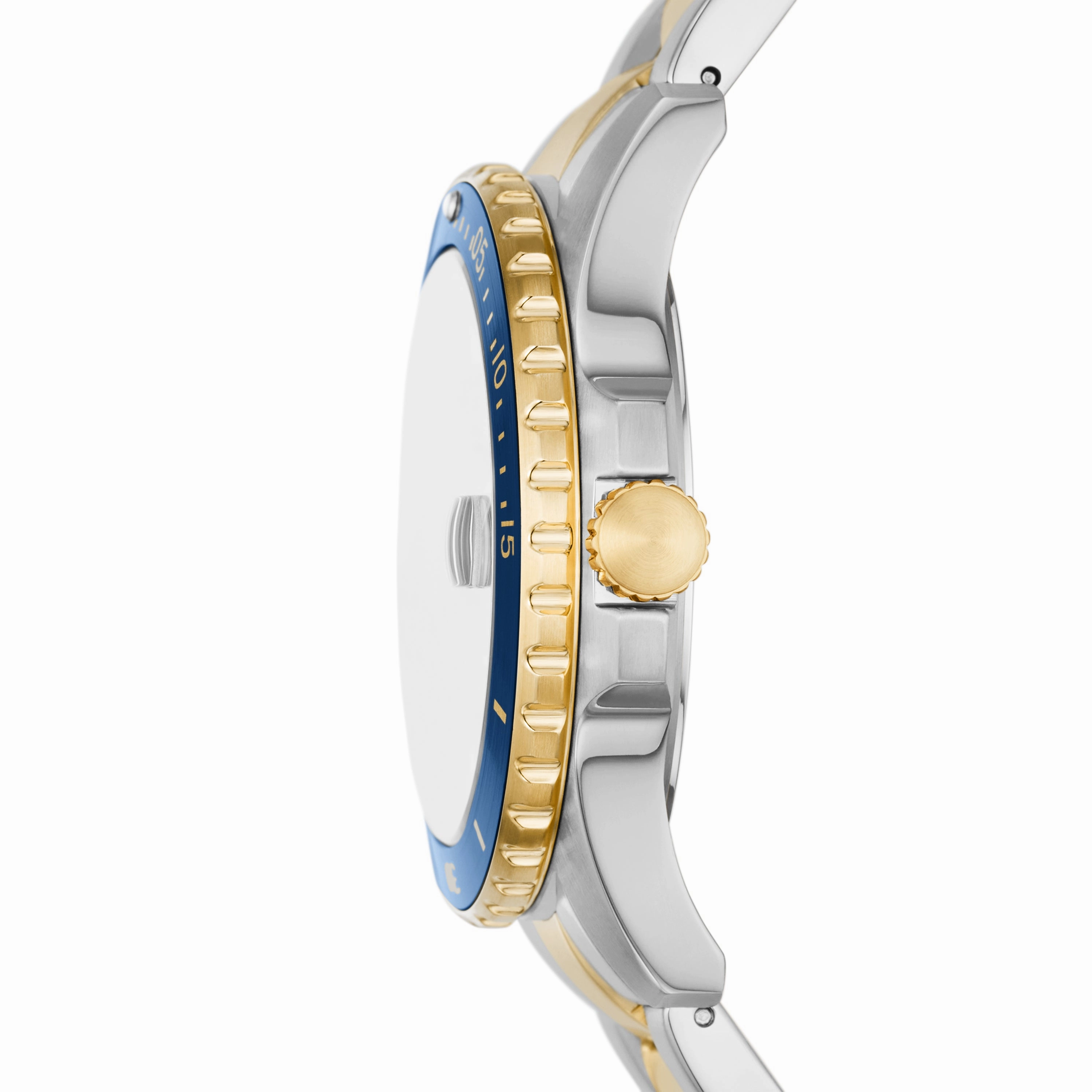 Fossil Blue Dive Three-Hand Date Two-Tone Stainless Steel Watch