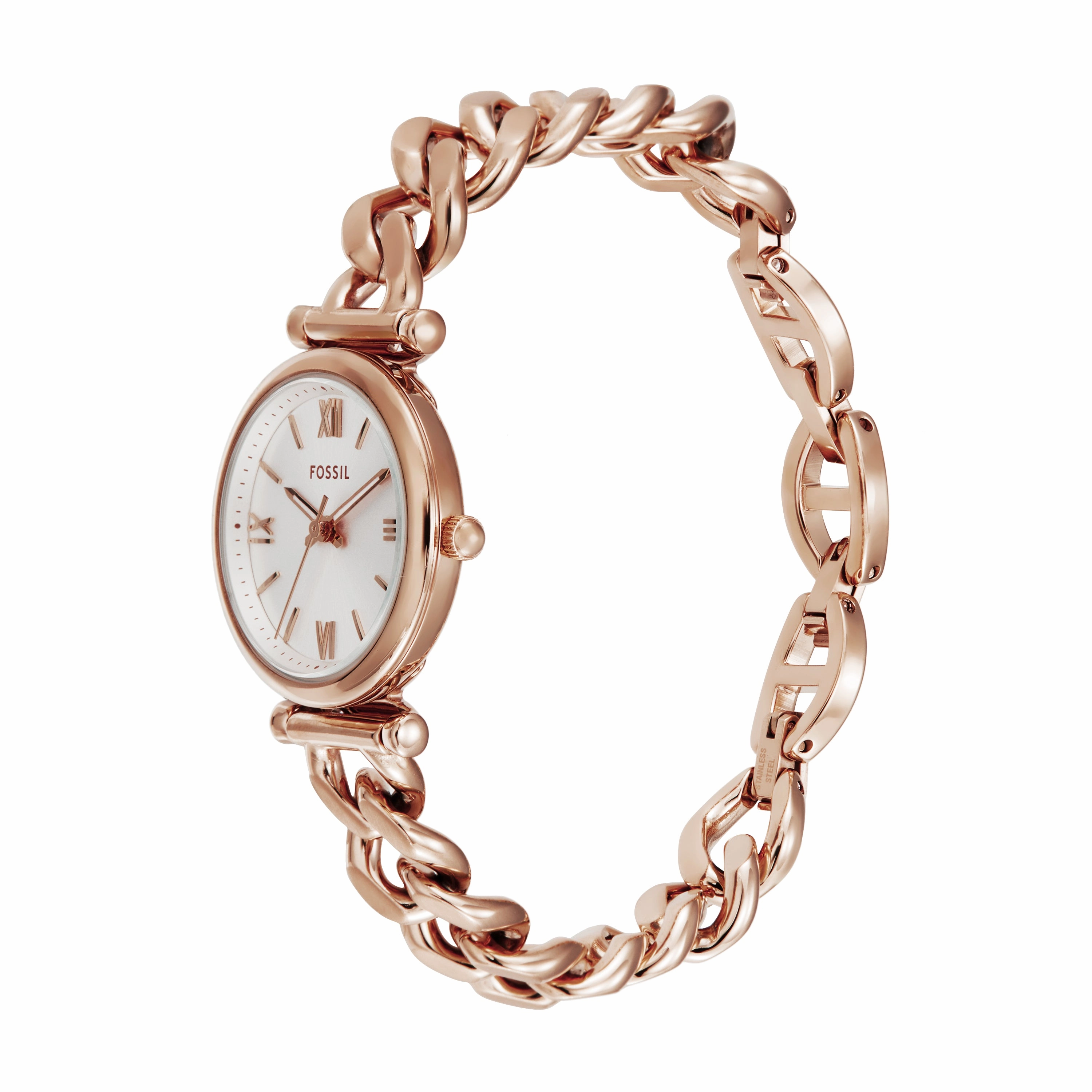 Fossil Carlie Rose Gold-Tone Stainless Steel Women's Watch ES5330