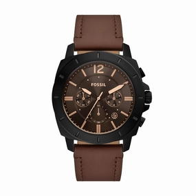 Fossil Men's Privateer Chronograph, Black Stainless Steel Watch