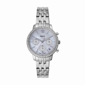 Fossil Neutra Chronograph White Dial Stainless Steel Watch ES5357