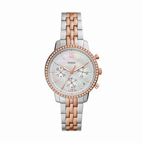 Fossil Neutra Rose Gold Two Tone Stainless Steel Watch ES5279