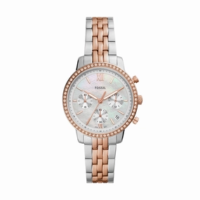 Fossil Neutra Rose Gold Two Tone Stainless Steel Watch ES5279