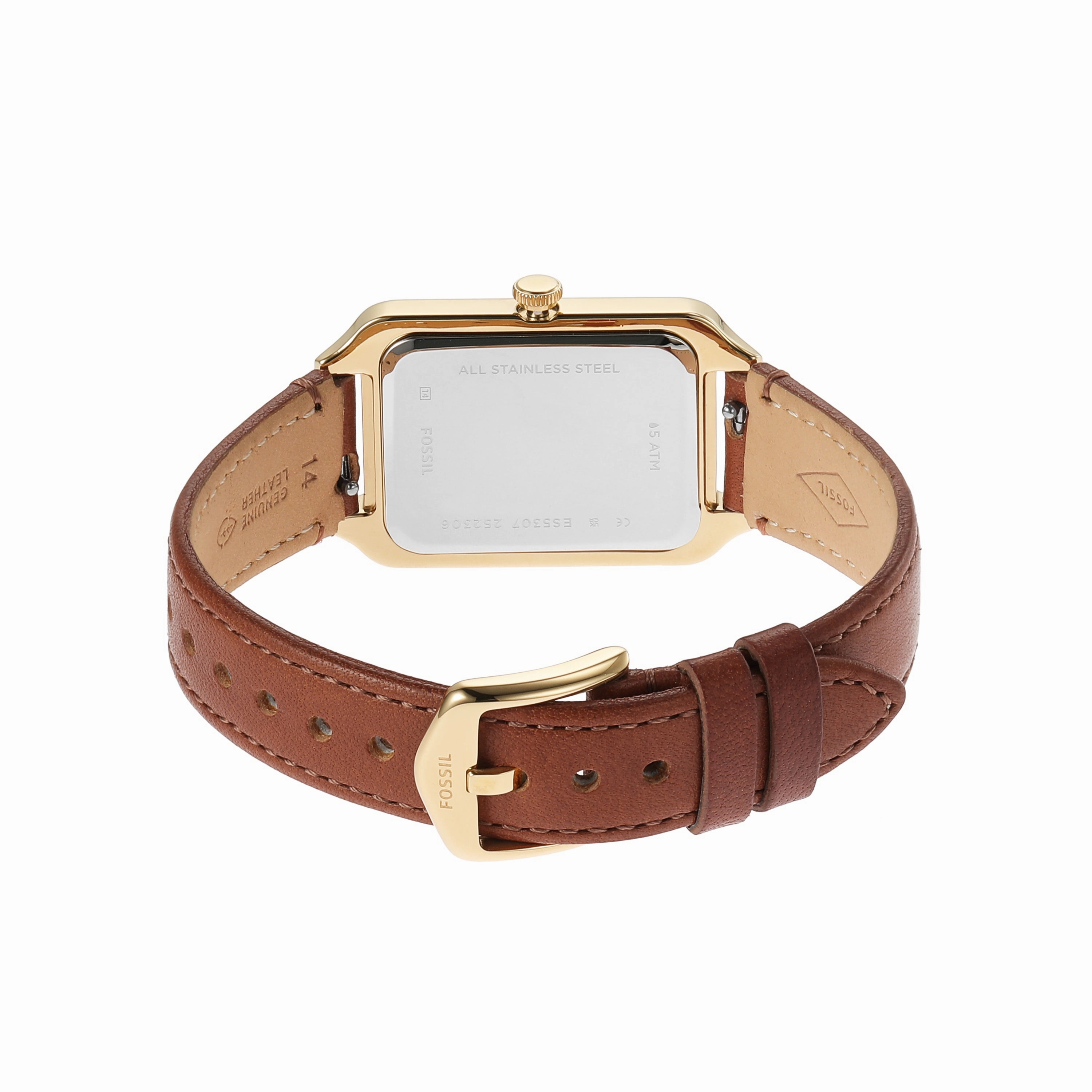 Fossil Raquel Brown Leather Band Mother of Pearl Dial Womens Watch ES5307
