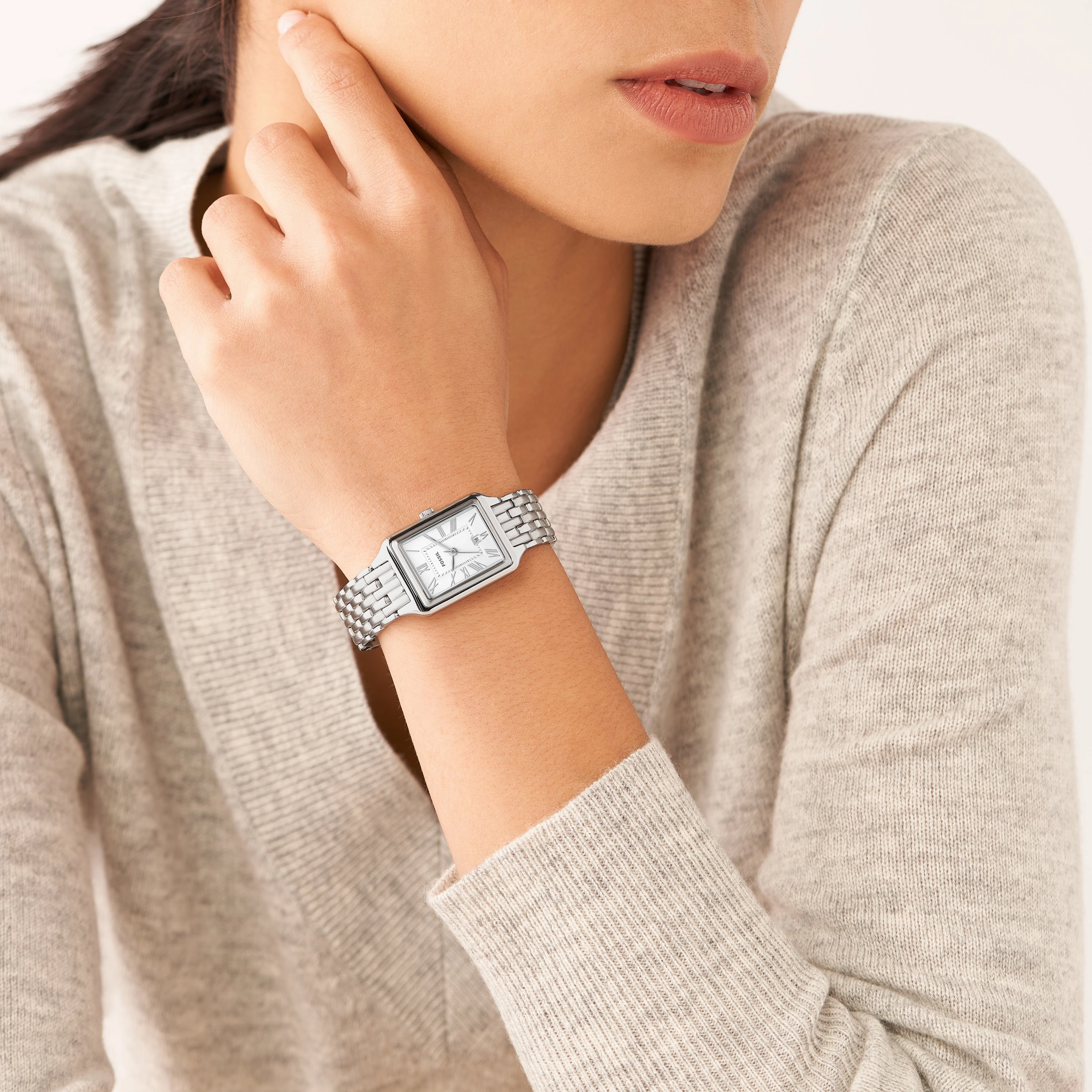 Fossil Raquel Three-Hand Date Stainless Steel Watch ES5221