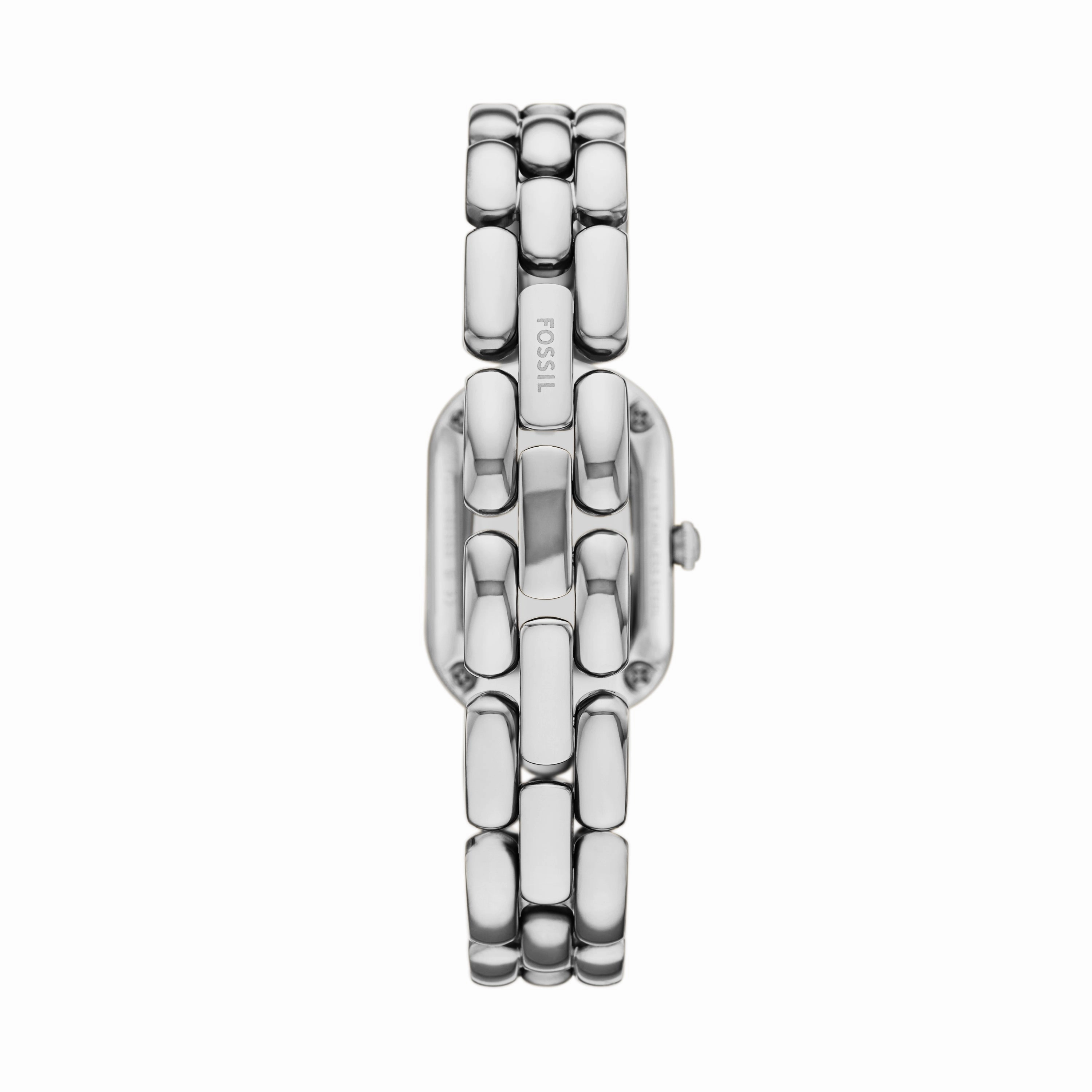 Fossil Sloan Three-Hand Silver Dial Stainless Steel Watch ES5381