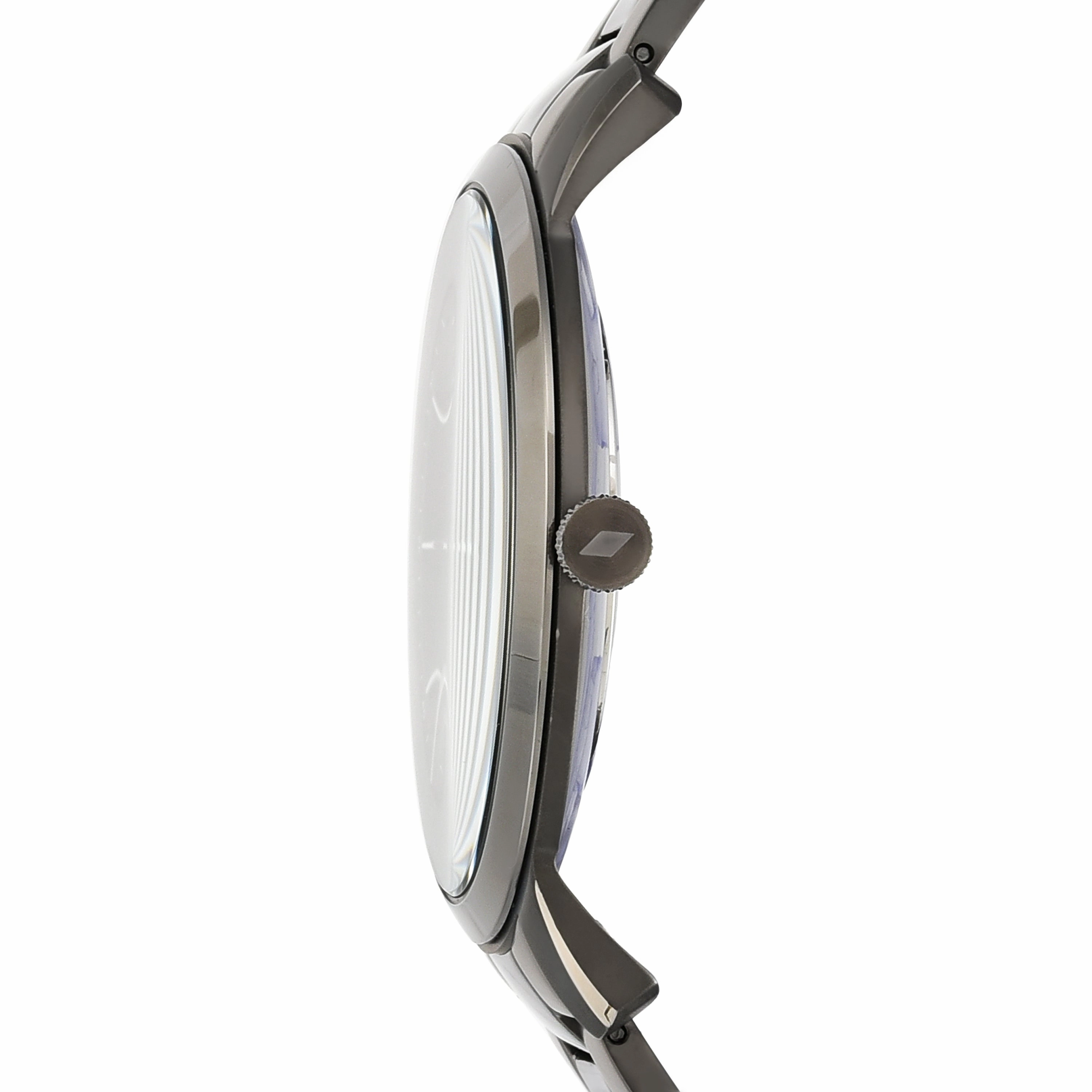 Fossil The Minimalist Grey Dial Stainless Steel Band Mens Watch FS5459