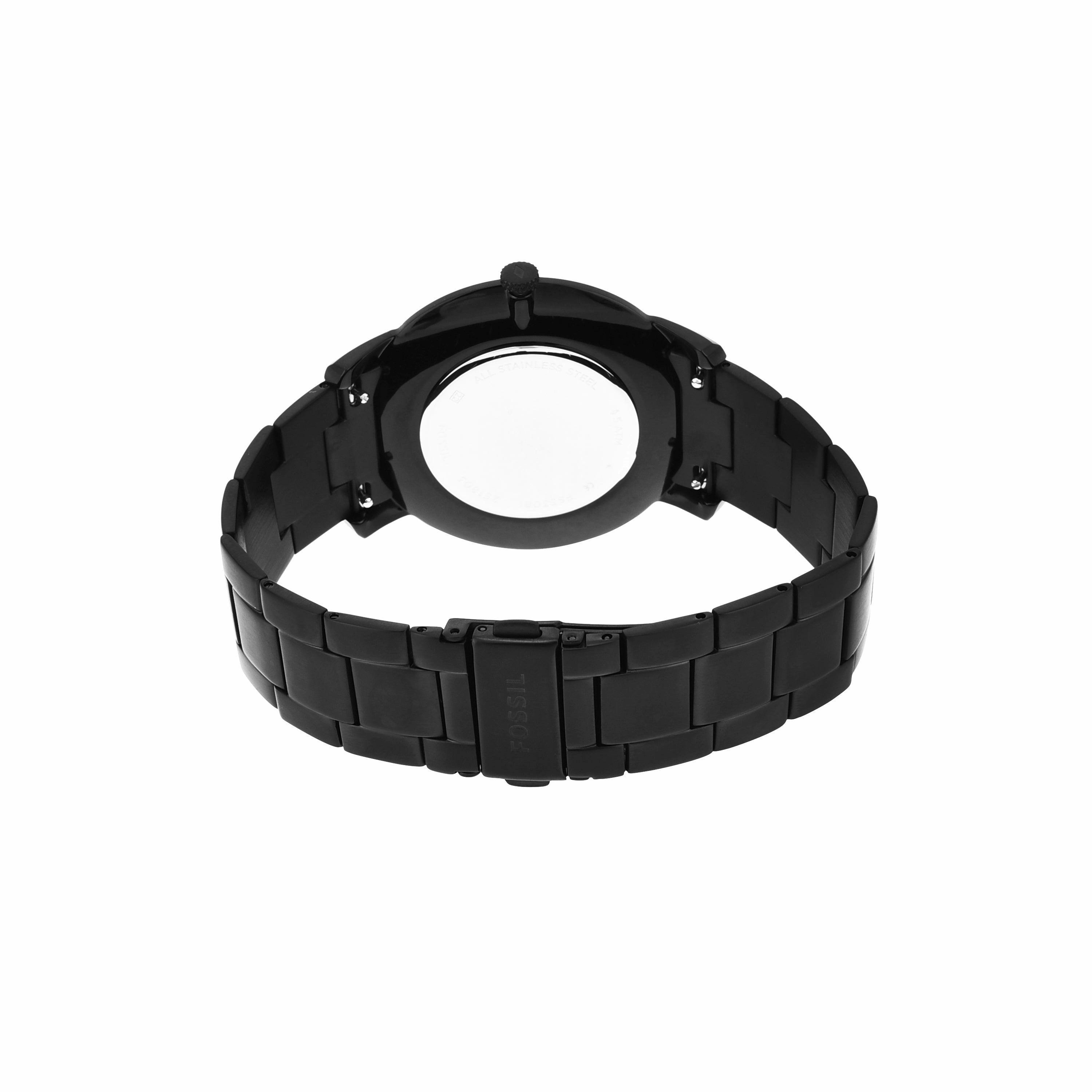 Fossil The Minimalist Slim All Black Stainless Steel Watch FS5308