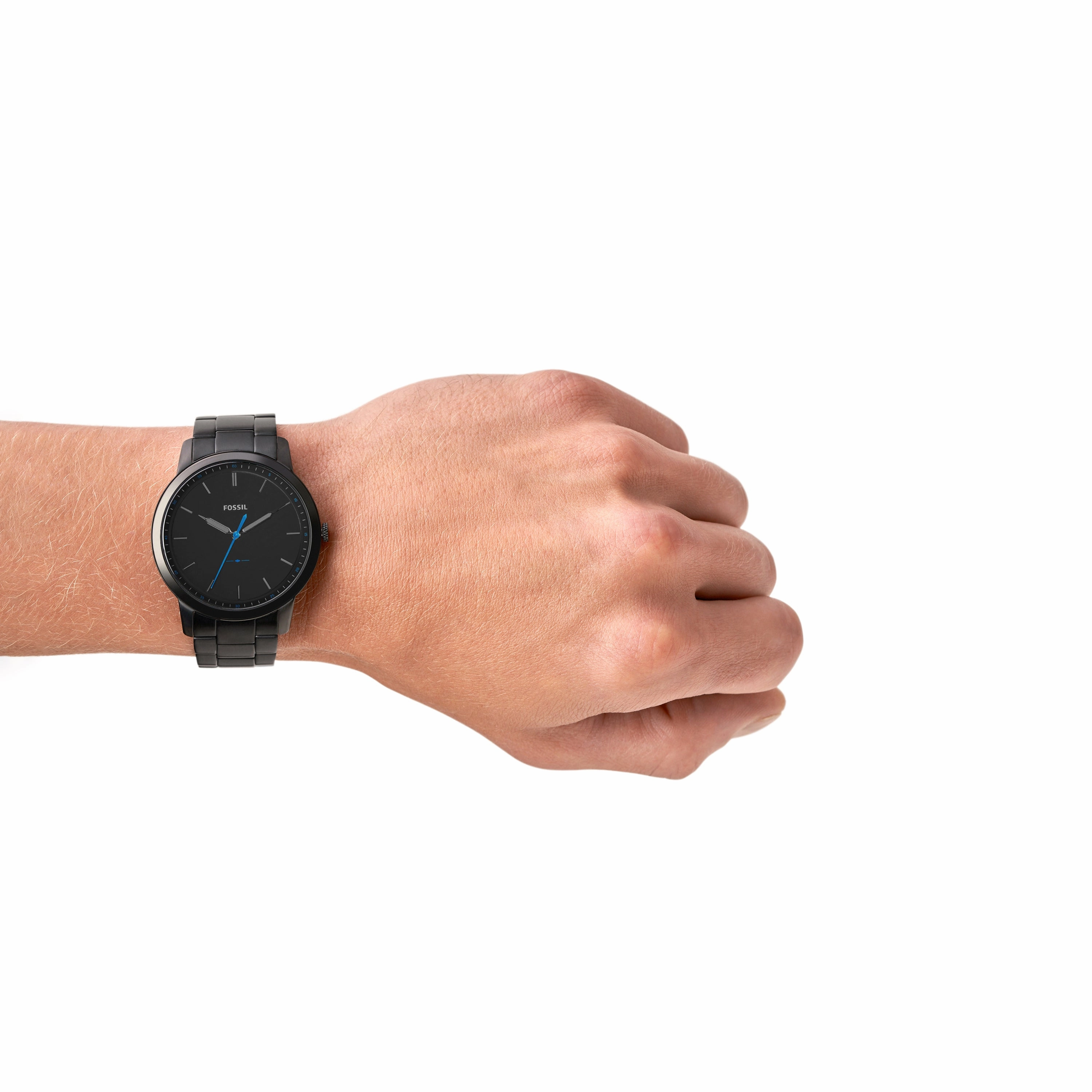 Fossil The Minimalist Slim All Black Stainless Steel Watch FS5308
