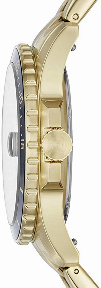 Fossil Three-Hand Date Gold-Tone Stainless Steel Watch