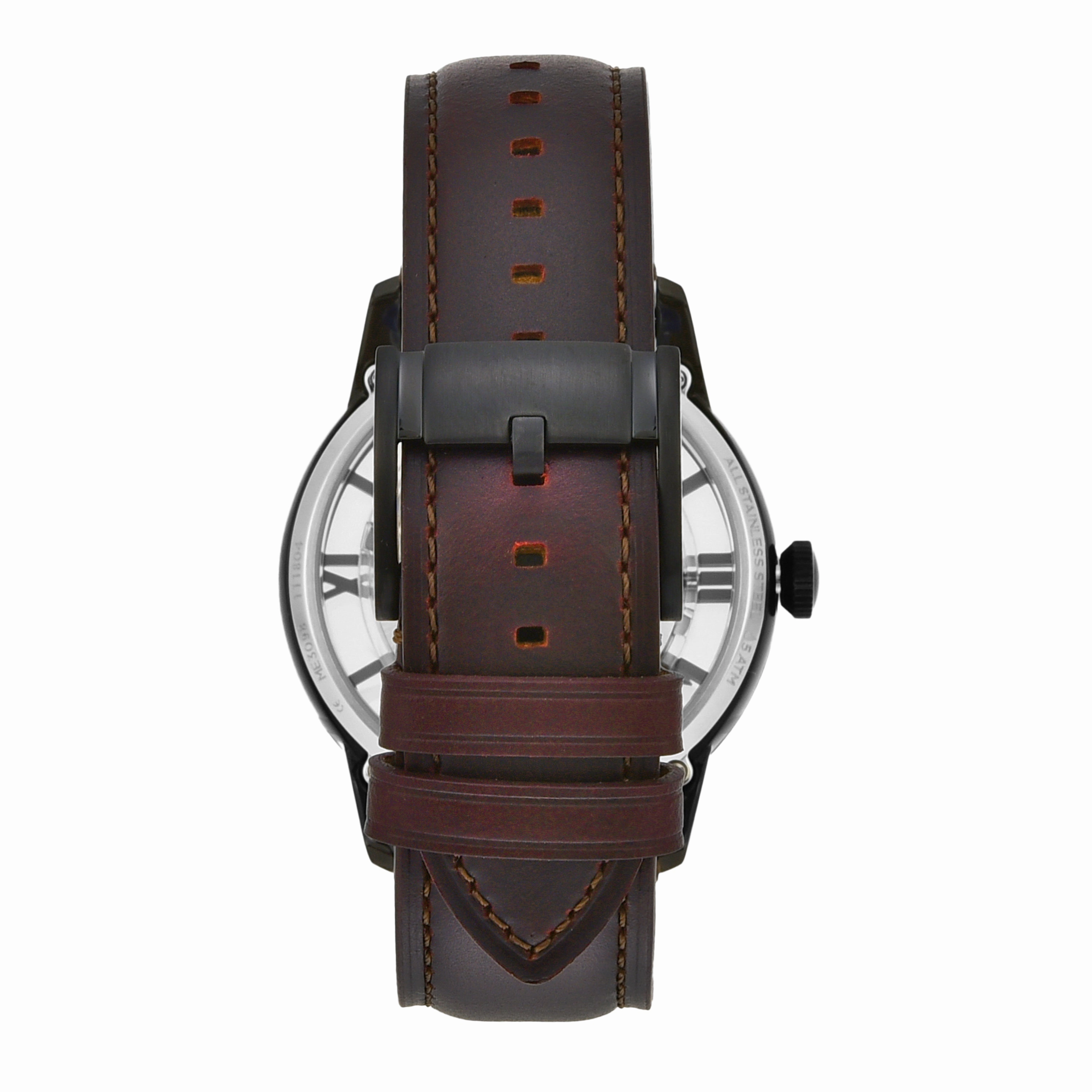 Fossil Townsman Mechanical Watch with Brown Dial and Leather Strap ME3098