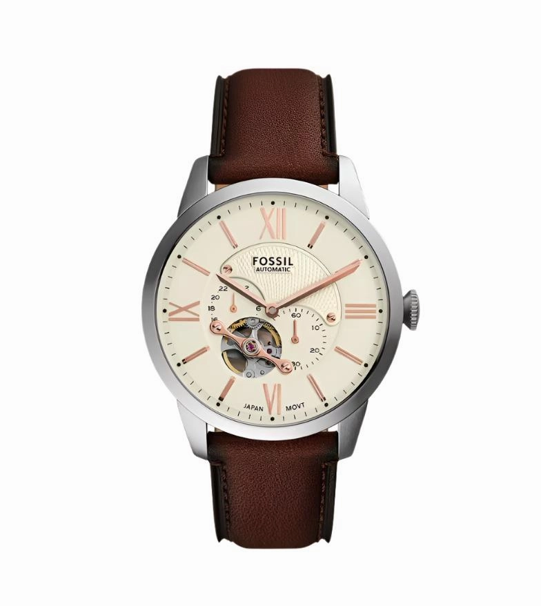 Fossil Townsman Multifunction Brown Leather Strap Watch ME3266