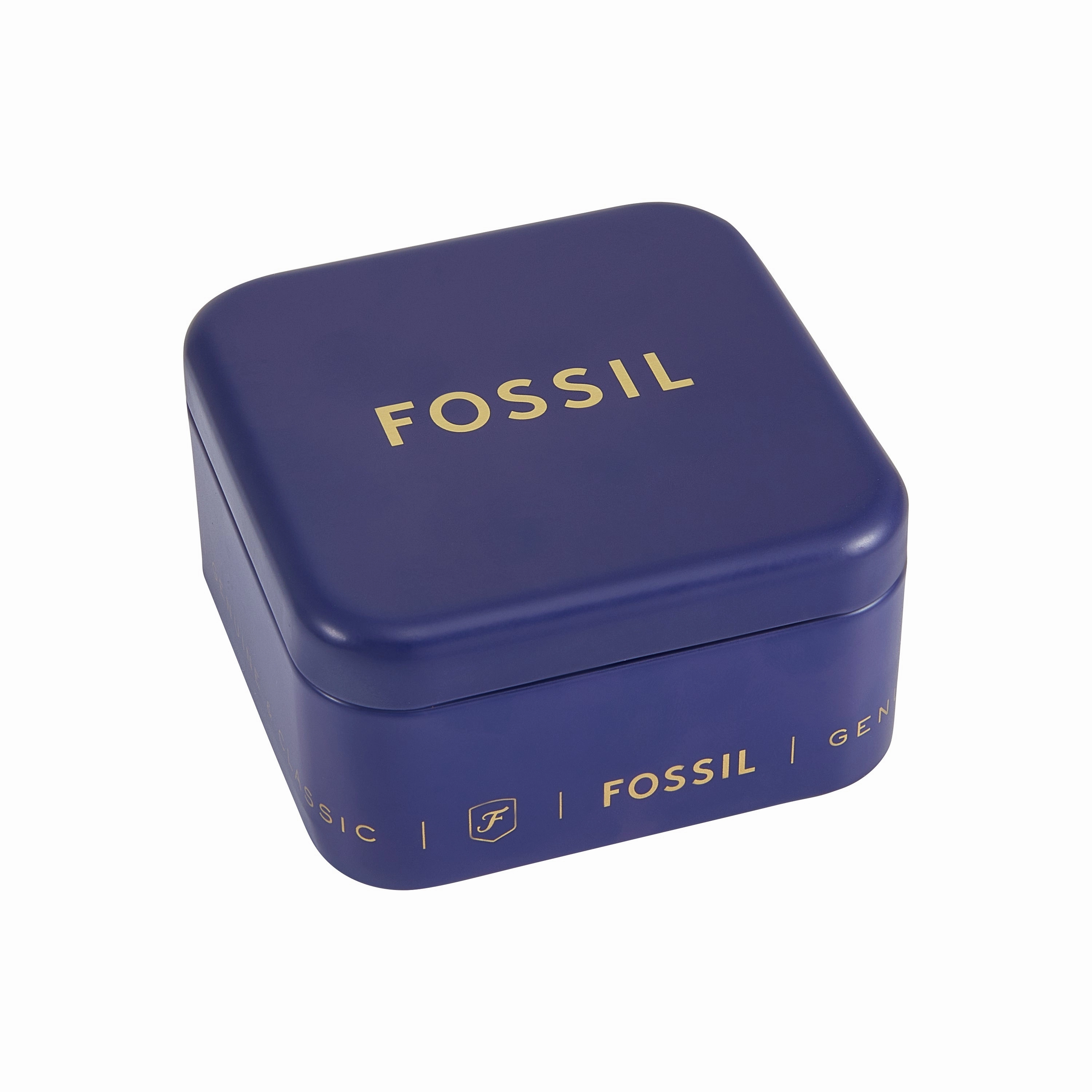 Fossil Two-Hand Gold Stainless Steel Ring Watch ES5407