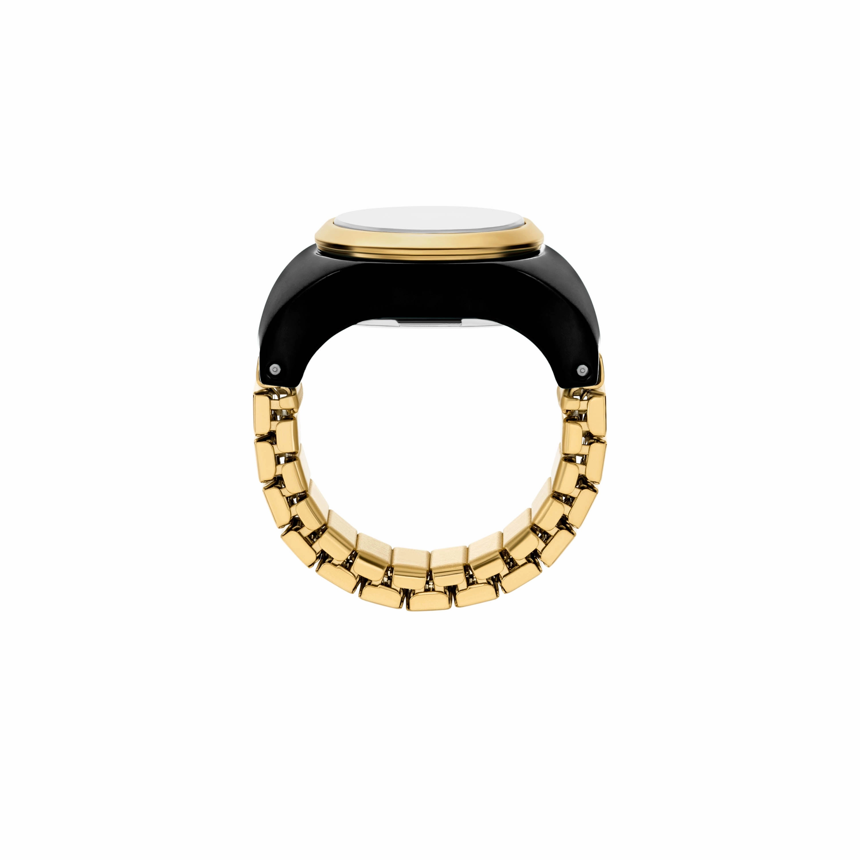 Fossil Two-Hand Gold Stainless Steel Ring Watch ES5413