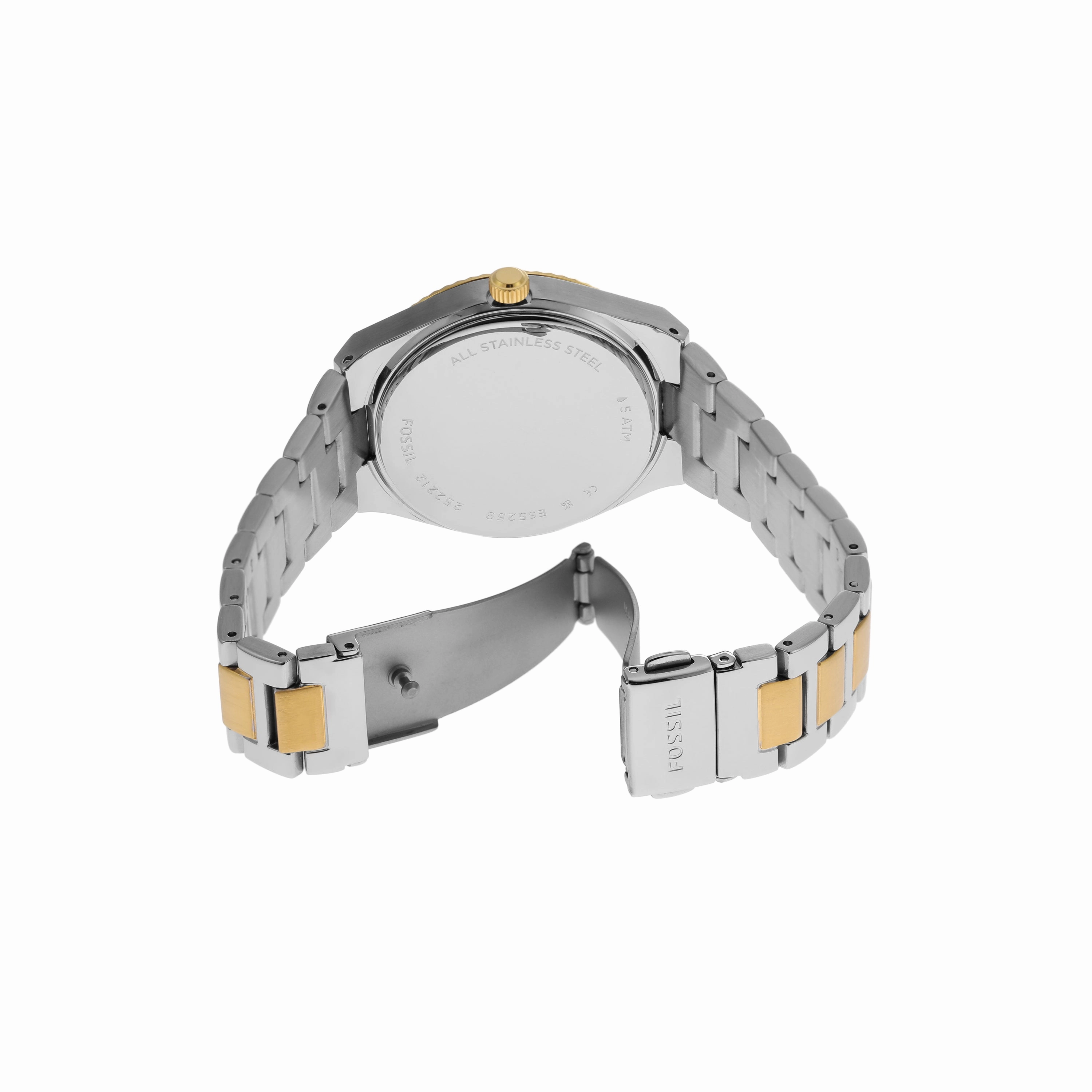 Fossil Two-Tone Stainless Steel Fossil Scarlette Watch with Date Display