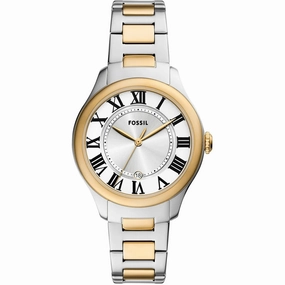 Fossil Women's Watch - Gilmore Quartz Silver Dial Two Tone Steel Bracelet | ES5396