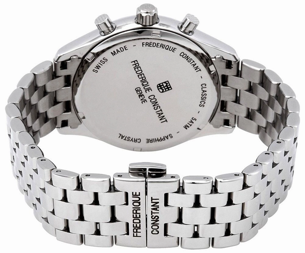 Frederique Constant Classics Chronograph Stainless Steel Gray Dial Quartz Mens Watch FC-292MG5B6B