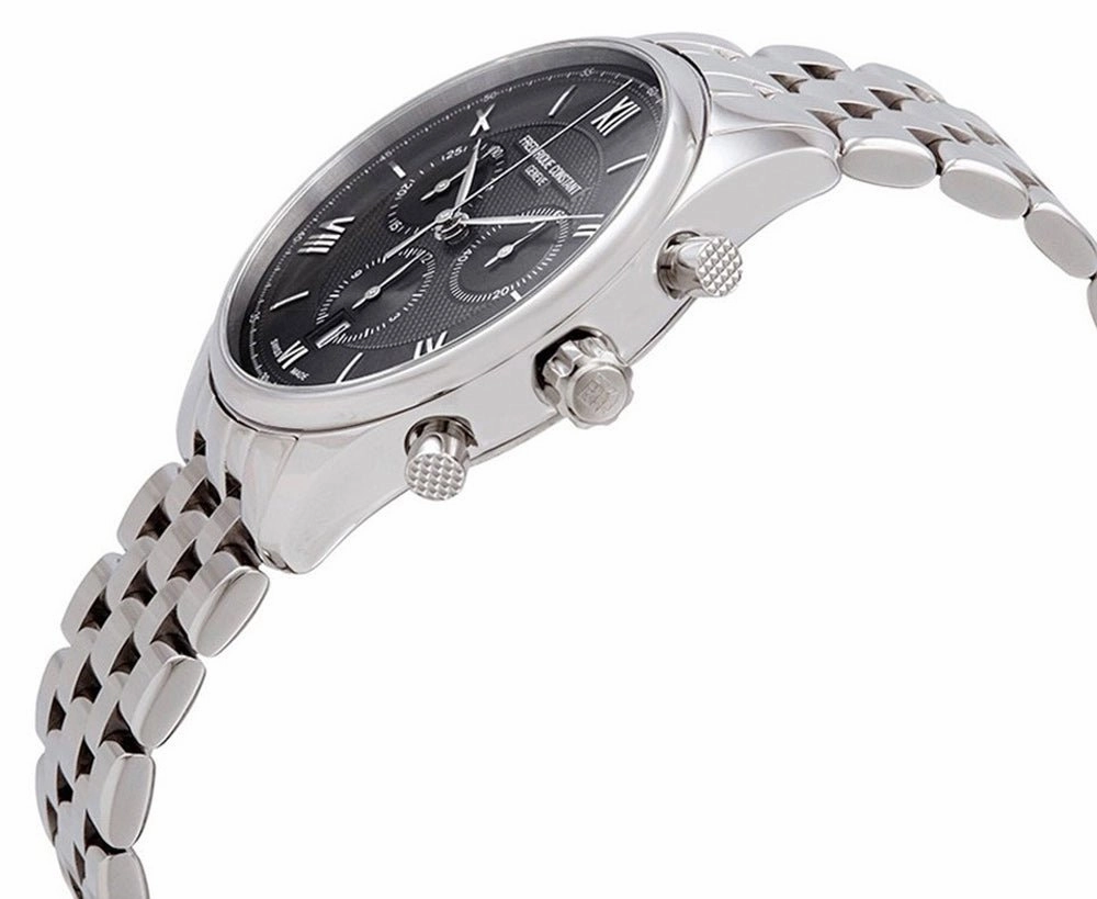 Frederique Constant Classics Chronograph Stainless Steel Gray Dial Quartz Mens Watch FC-292MG5B6B