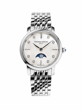 Frederique Constant Slimline Ladies Moonphase FC-206MPWD1S6B