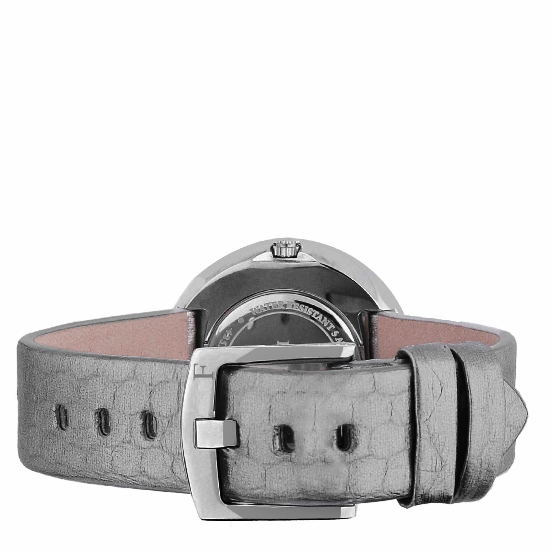 Furla Women's My Piper Gray Dial SS Calfskin Leather Watch