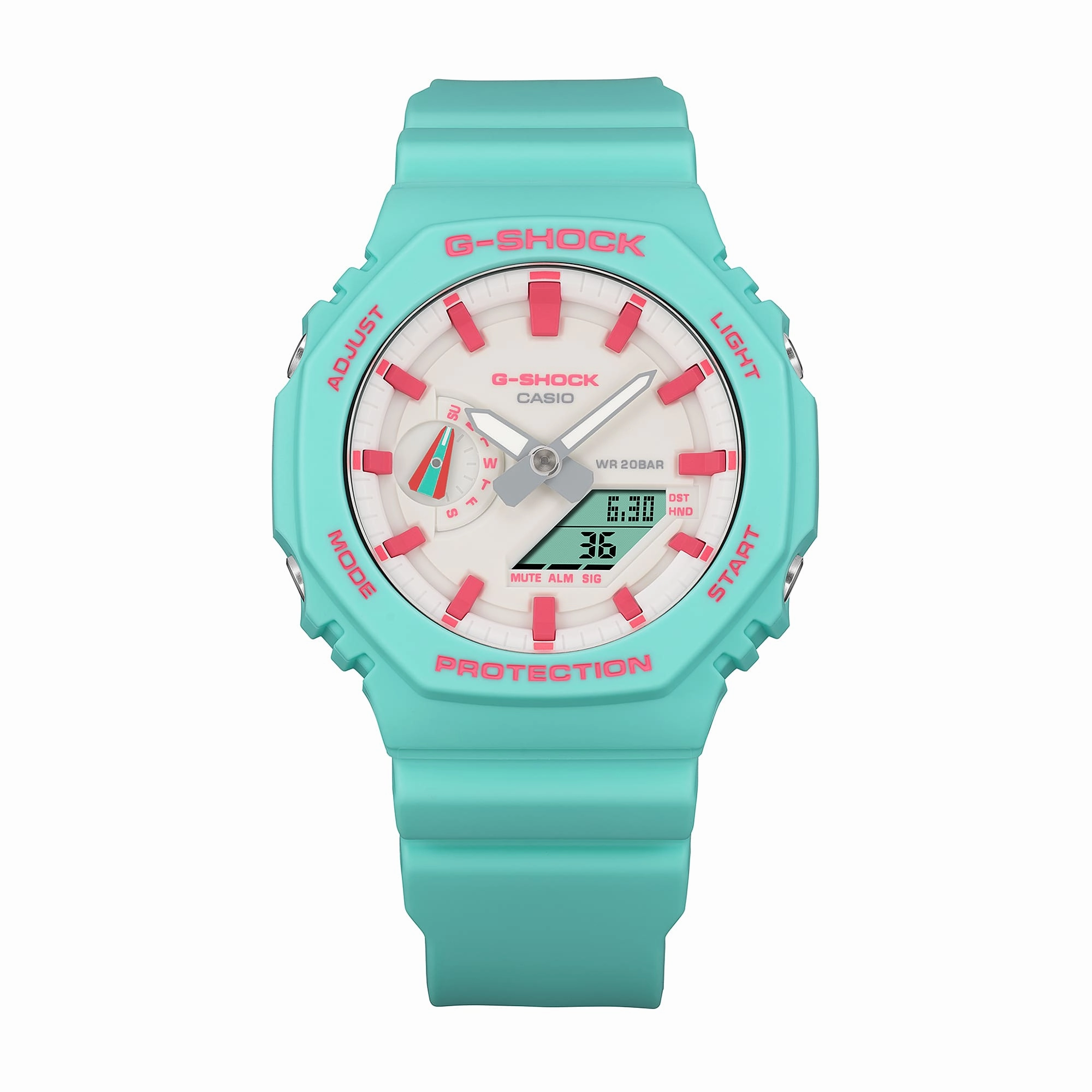 G-Shock Analog Digital DUO Rich Brian collaboration Blue Resin Band Watch GA2100RB-3A