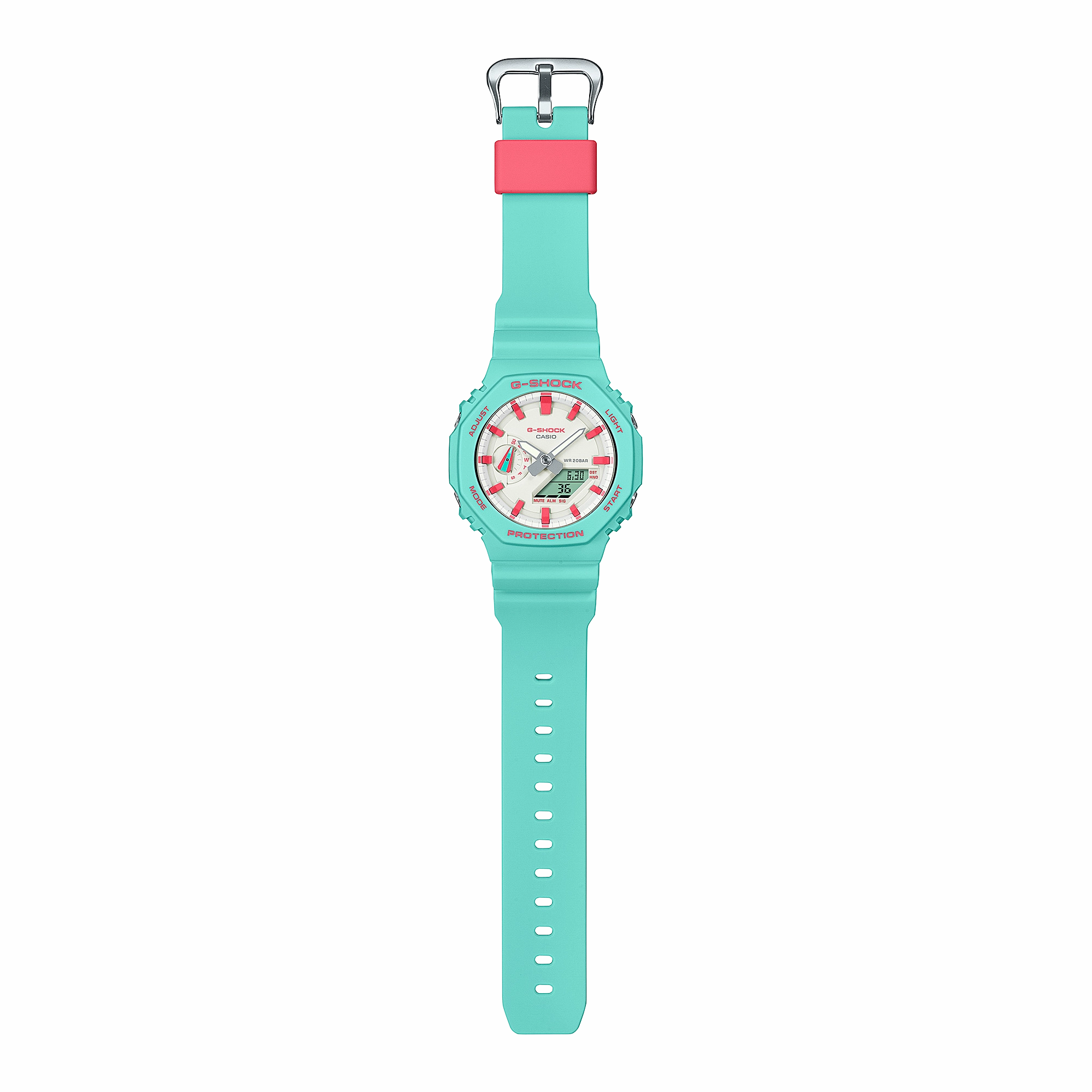 G-Shock Analog Digital DUO Rich Brian collaboration Blue Resin Band Watch GA2100RB-3A
