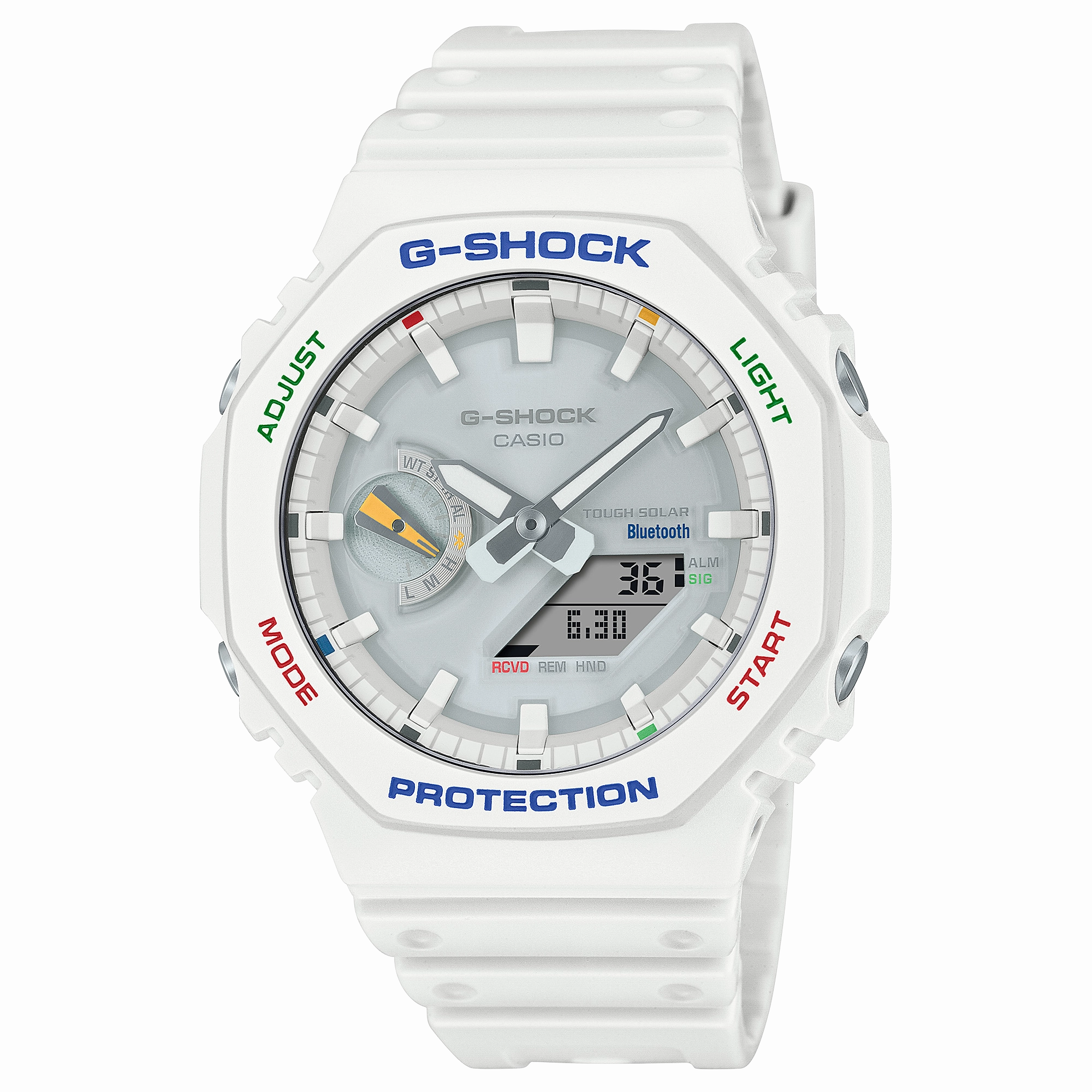 G-Shock Analog Digital DUO White Resin Band Watch GAB2100FC-7A