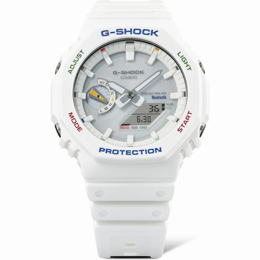 G-Shock Analog Digital DUO White Resin Band Watch GAB2100FC-7A
