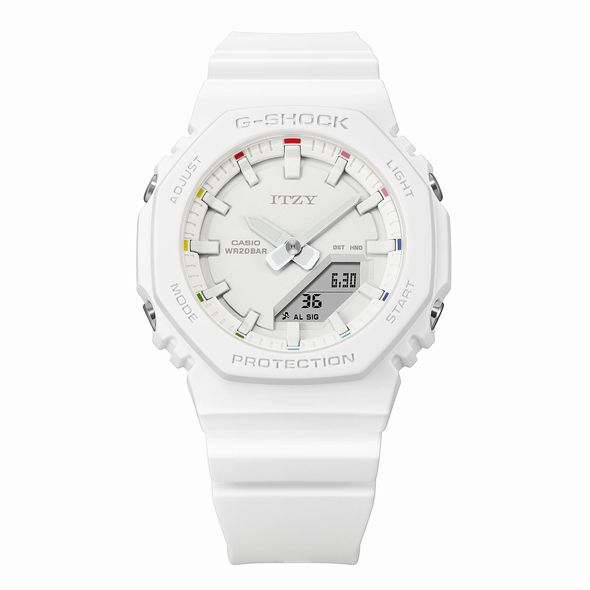 G-Shock Analog Digital Itzy Collaboration White Resin Band GMAP2100IT-7A