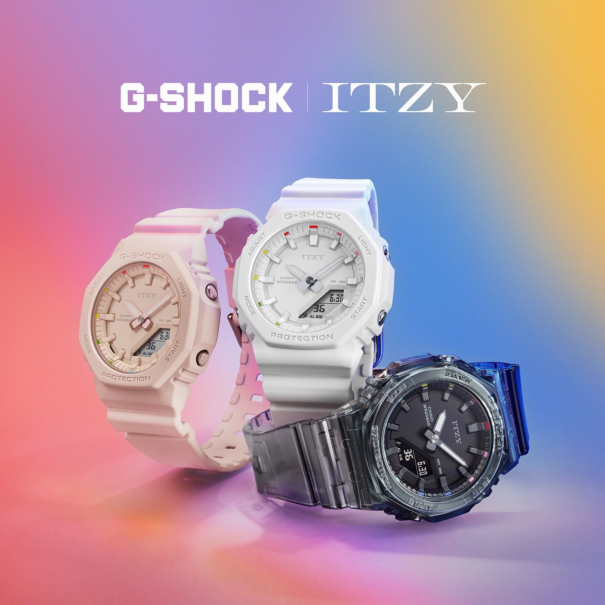 G-Shock Analog Digital Mid DUO Itzy Collaboration Resin Band Watch GMAP2100ZY-1A