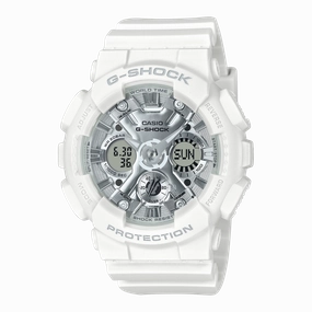 G-Shock Analog Digital White Resin Band Watch GMA-S120VA-7A