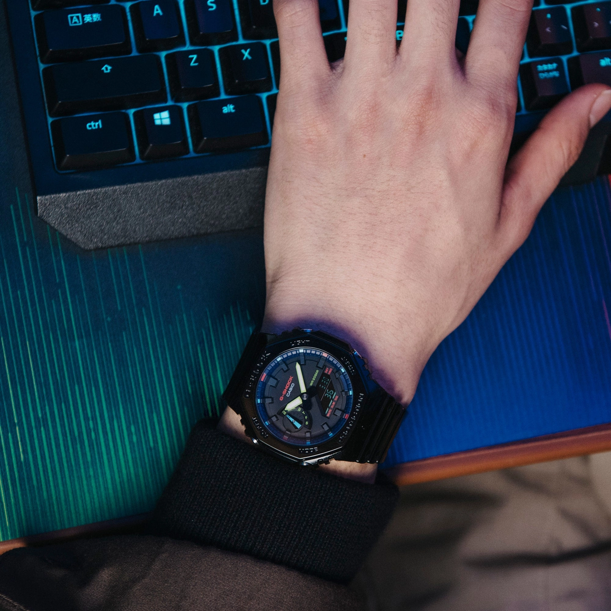 G-Shock CasiOak RGB Gamers Collection GA2100RGB-1A