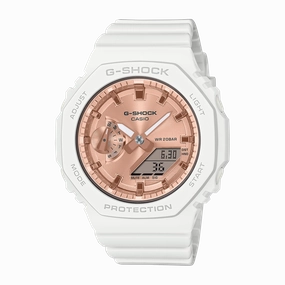 G-Shock Digital Analog Mid DUO White Resin Band Watch GMAS2100MD-7A