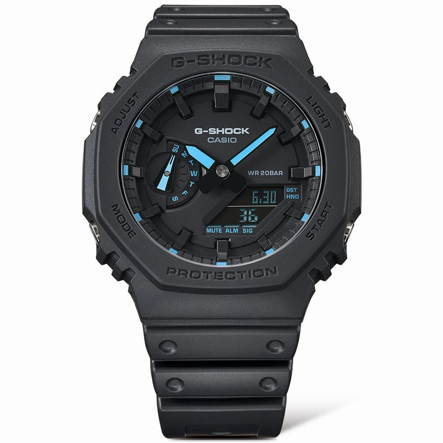 G-Shock Digital Black Resin Band Watch GA2100-1A2