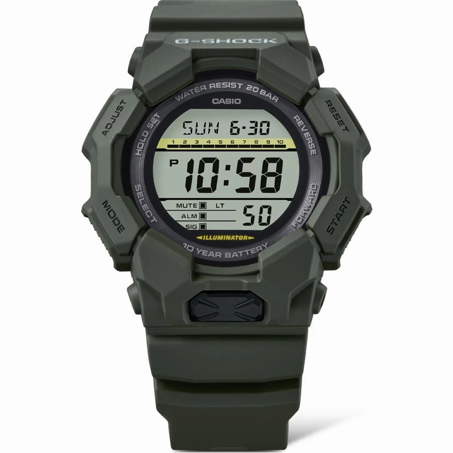 G-Shock Digital Green Resin Band Watch GD010-3D
