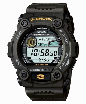 G-Shock Digital Tide Dark Green Resin Band Watch G7900-3D