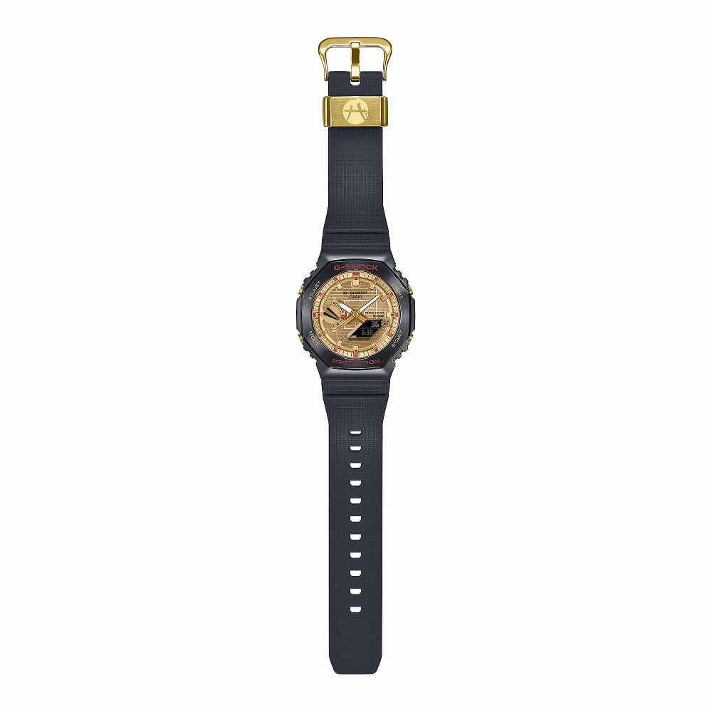 G-Shock G-Steel Analog/Digital Hachimura Resin Watch - Gold Dial