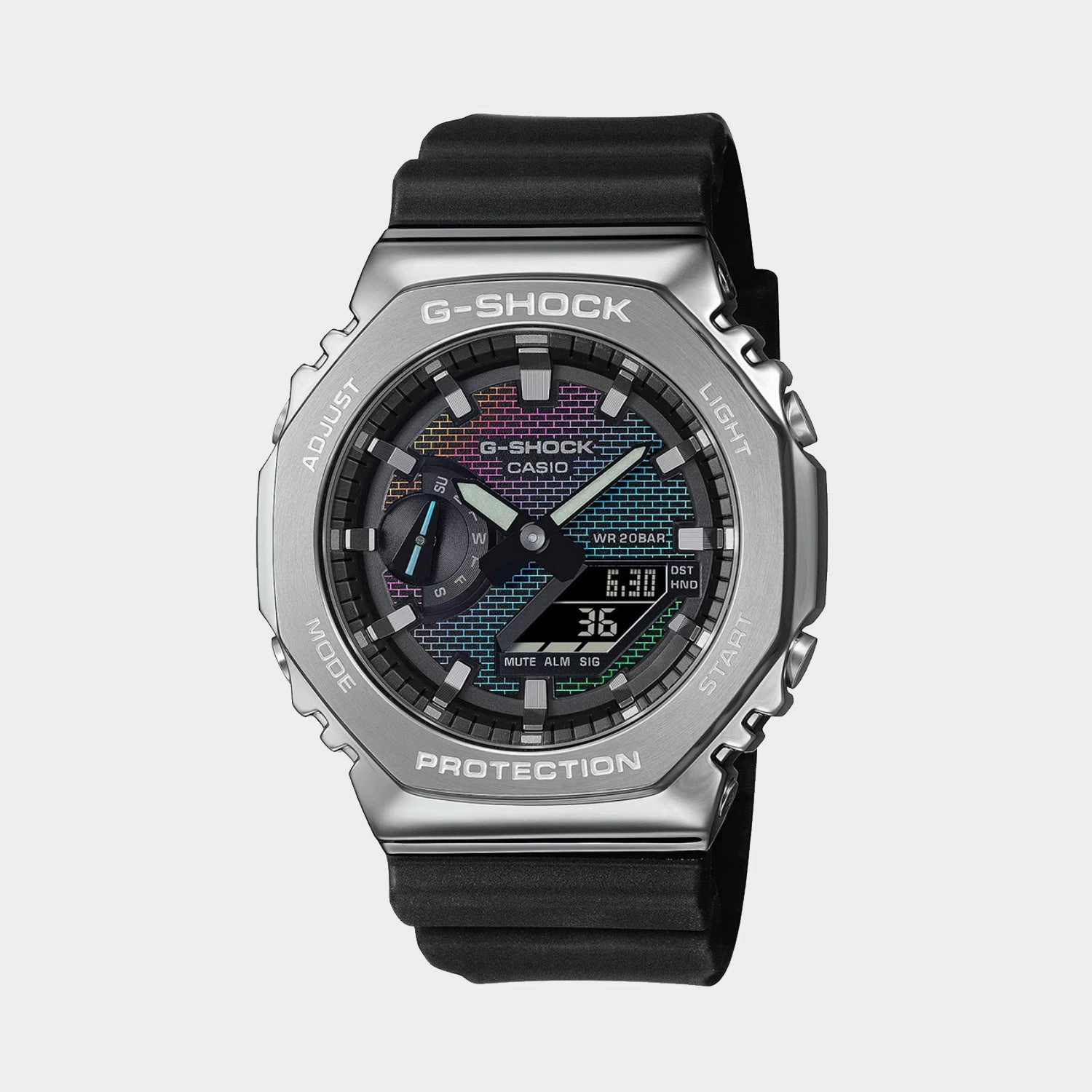G-Shock Men Quartz Multi-Color Dial Analog-Digital Resin Watch GM-2100RW-1ADR G1592