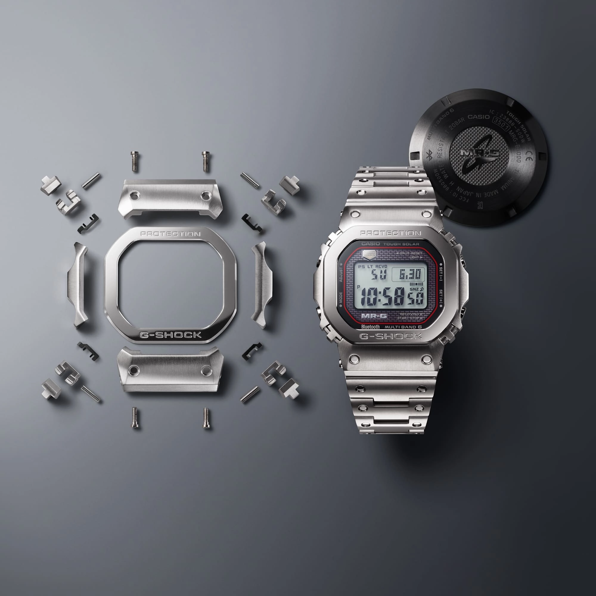 G-Shock MR-G Elite Titanium Timepiece with Solar Technology MRGB5000D-1D