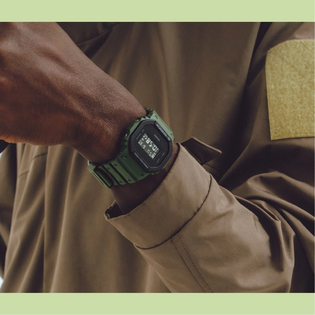 G-Shock Square Camo Green Watch DW5610UU-3D