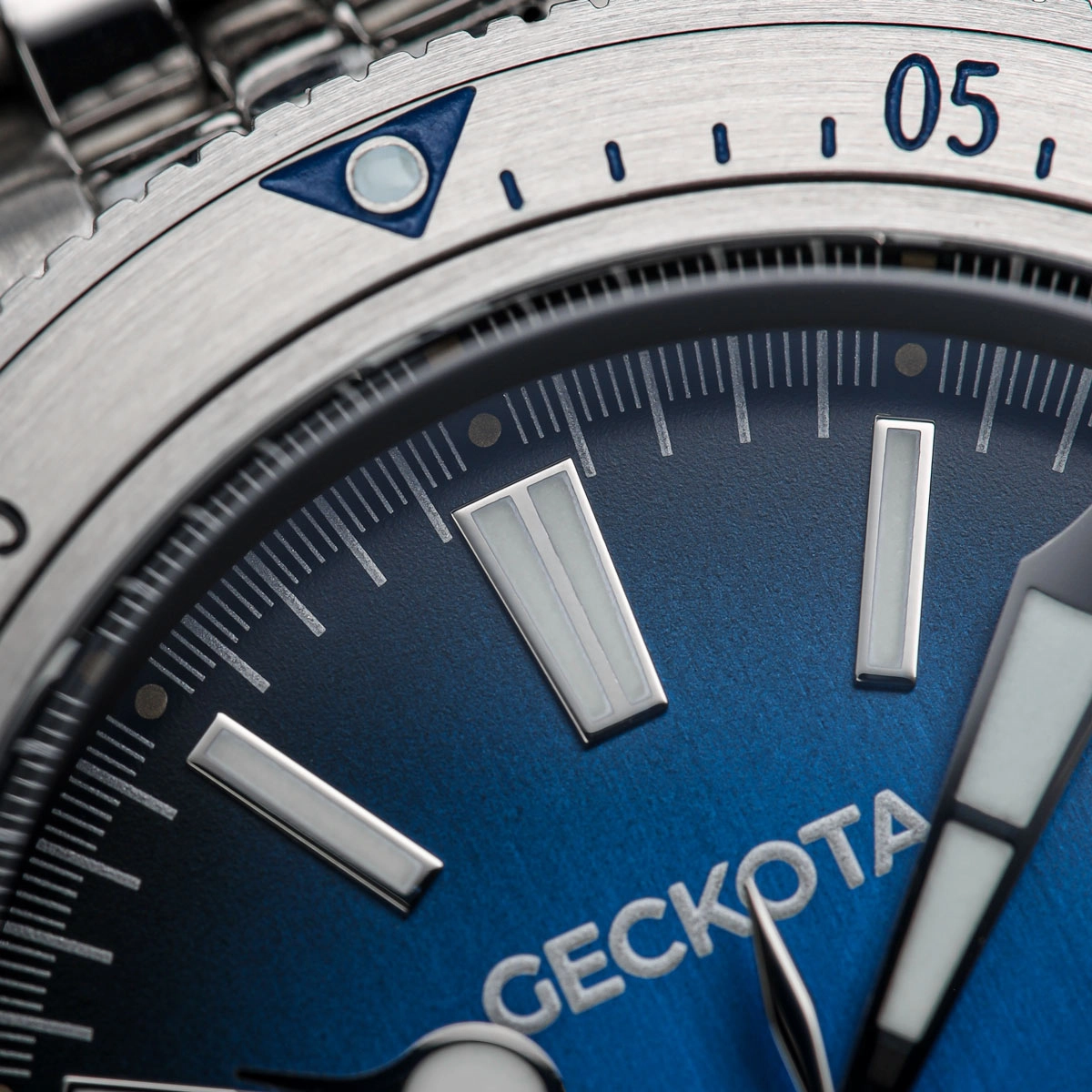 Geckota Sea Hunter Dive Watch Marine Blue Steel Edition