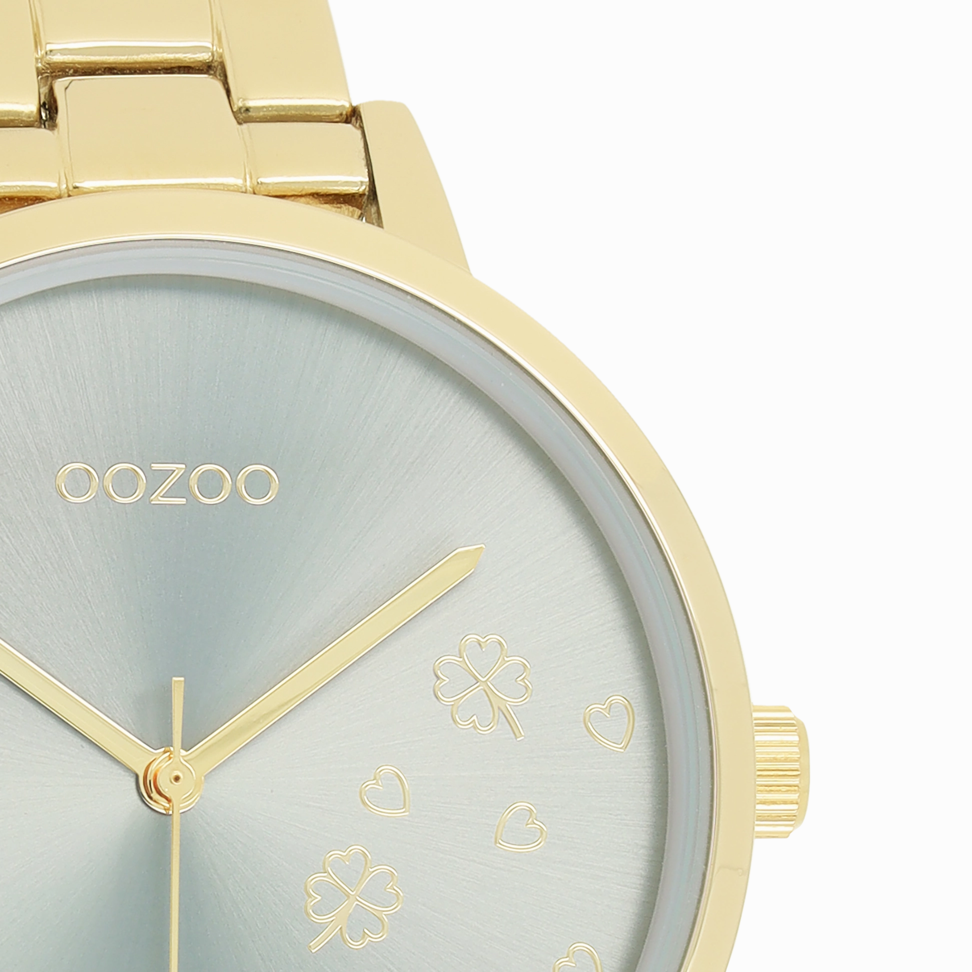 Gold coloured OOZOO watch with stainless steel bracelet - C11123