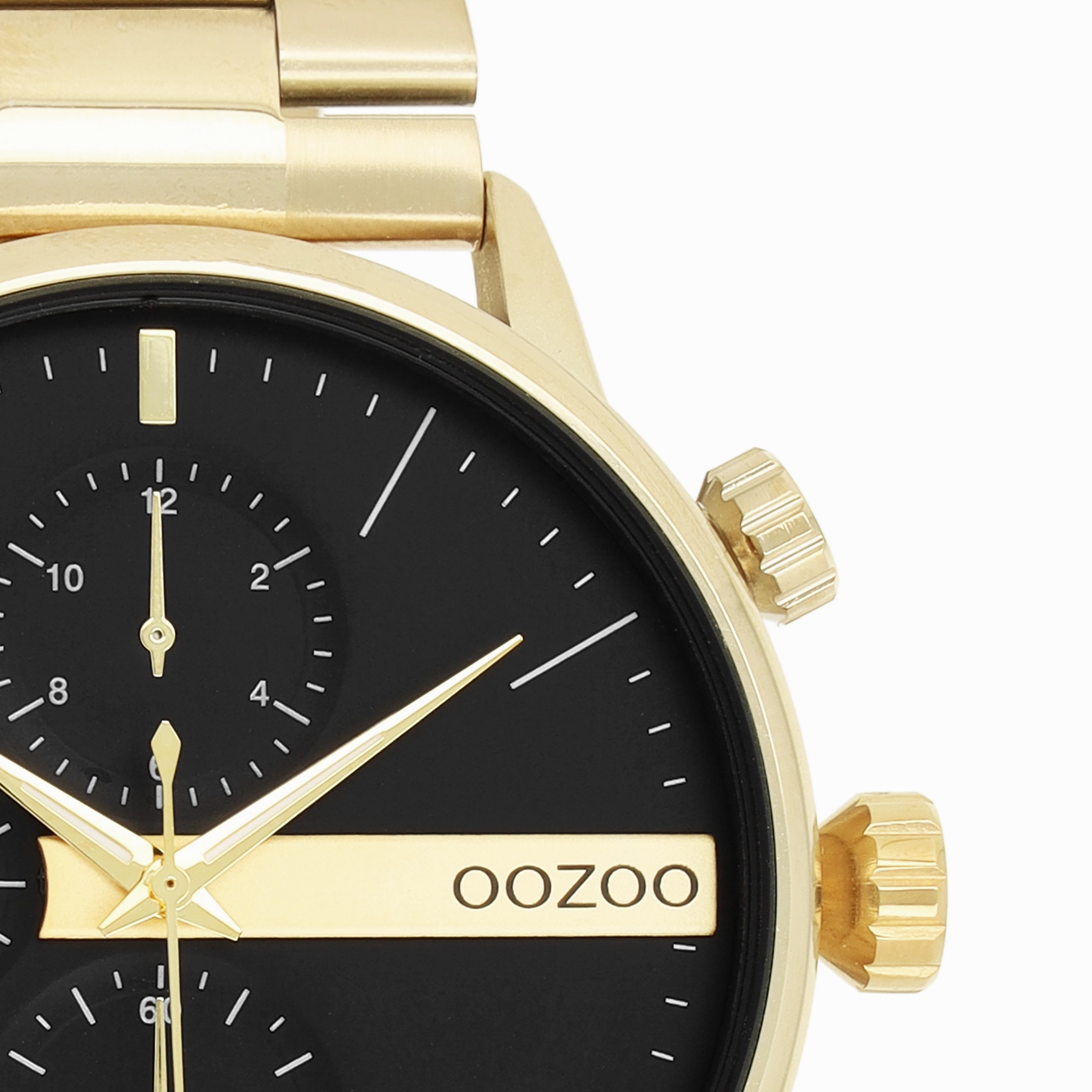 Gold coloured OOZOO watch with stainless steel bracelet - C11411