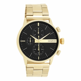 Gold coloured OOZOO watch with stainless steel bracelet - C11411