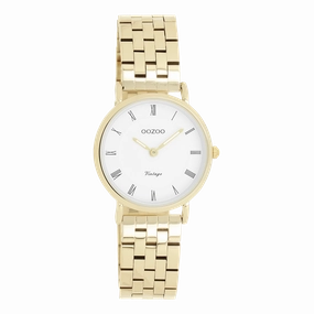 Gold coloured OOZOO watch with stainless steel bracelet - C20376