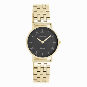 Gold coloured OOZOO watch with stainless steel bracelet - C20378