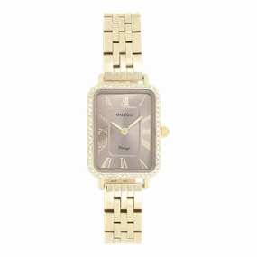 Gold coloured OOZOO watch with stainless steel bracelet - C20415