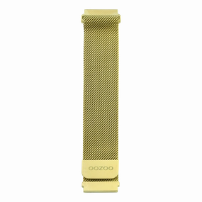 Gold OOZOO metal mesh bracelet with gold clasp