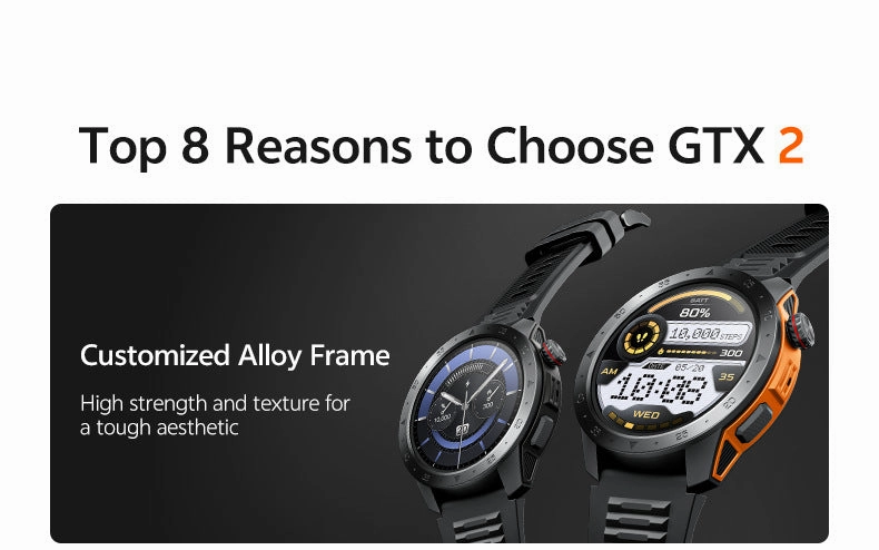 GTX2 Outdoor GPS smart watch with Compass Waterproof Smartwatch