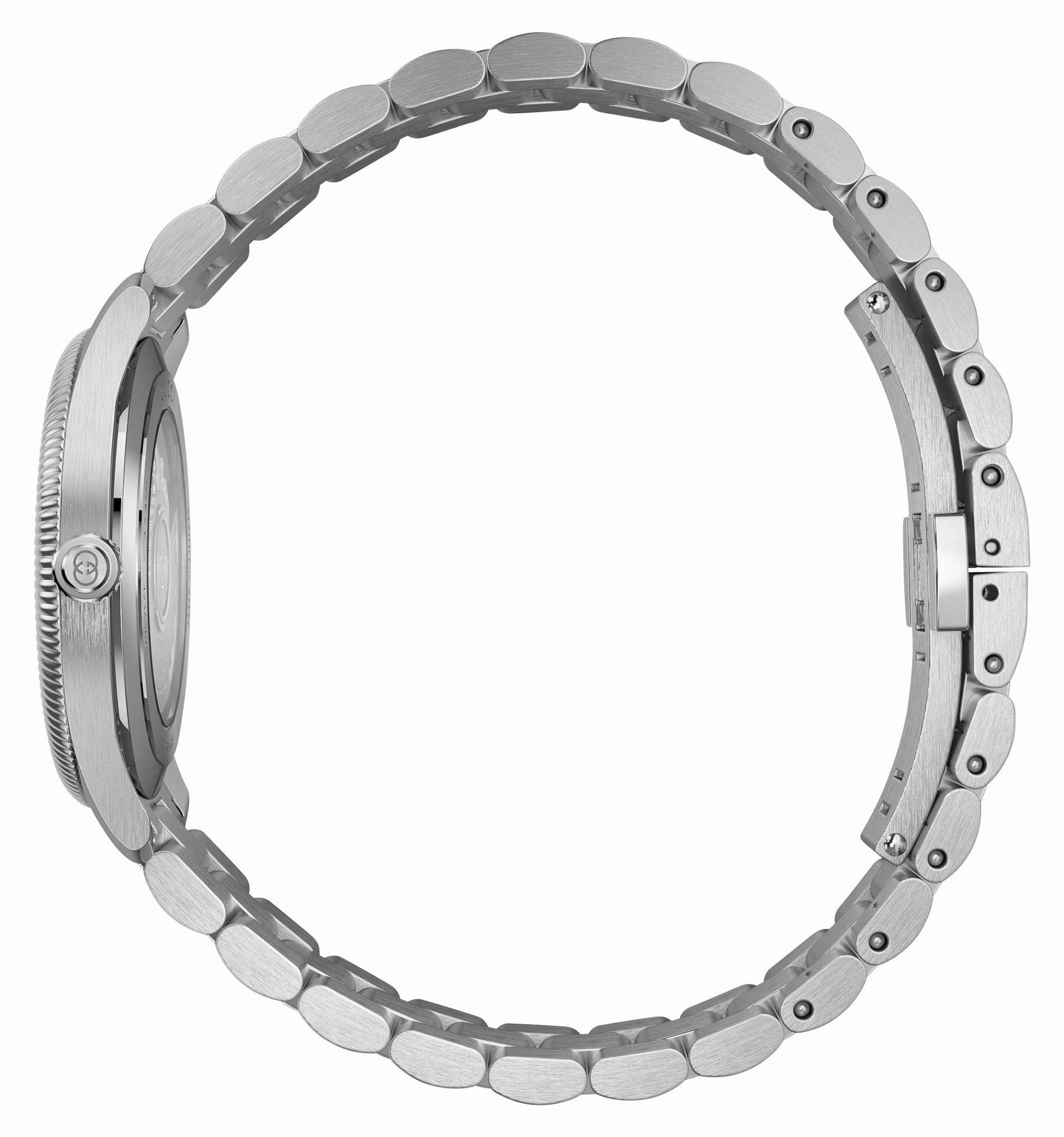 Gucci G-Timeless Automatic Stainless Steel Black Dial Mens Watch YA126388