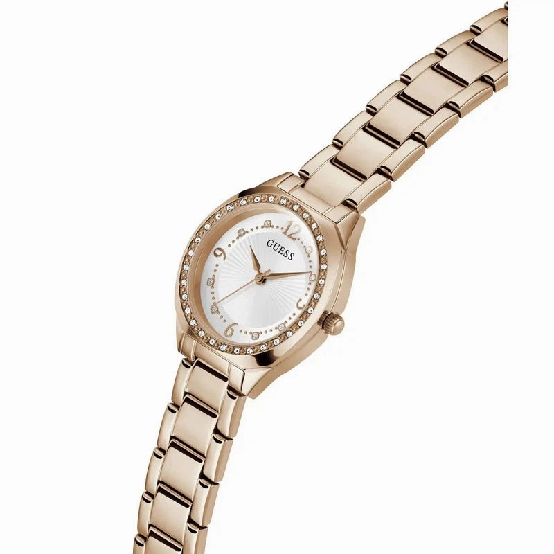 Guess Charlotte White Dial Analogue Watch